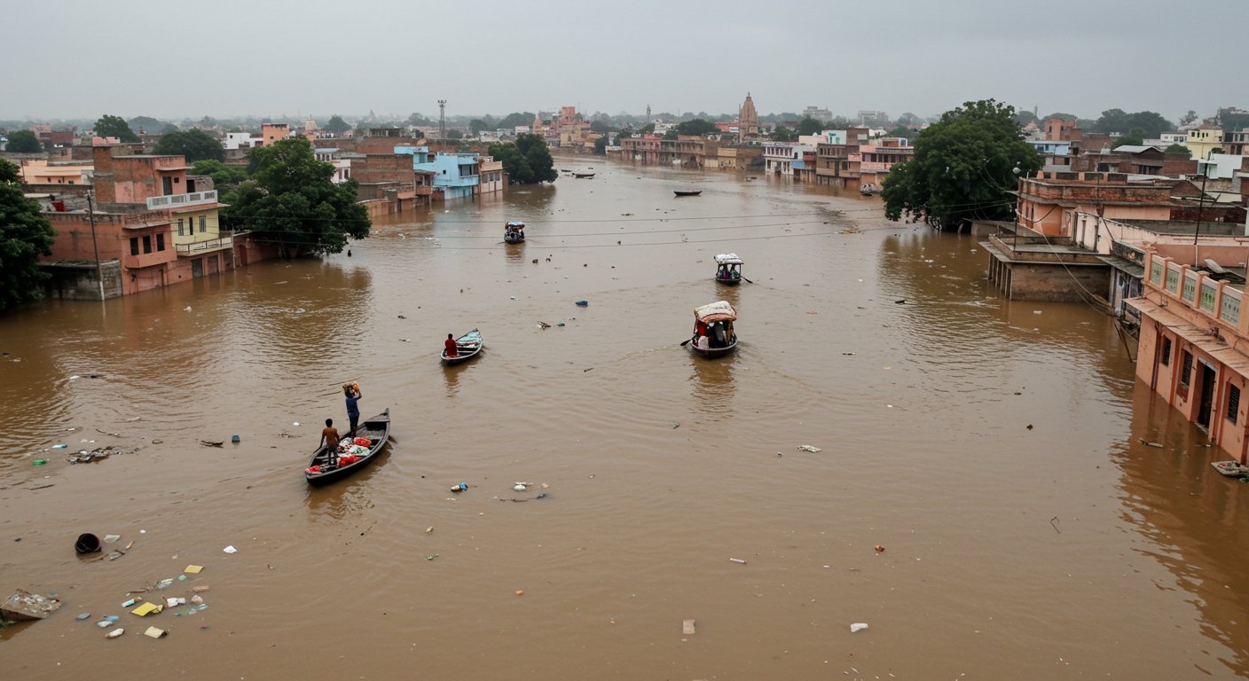 Flood rampage in Prayagraj: Ganga-Yamuna one meter above danger mark, four dead