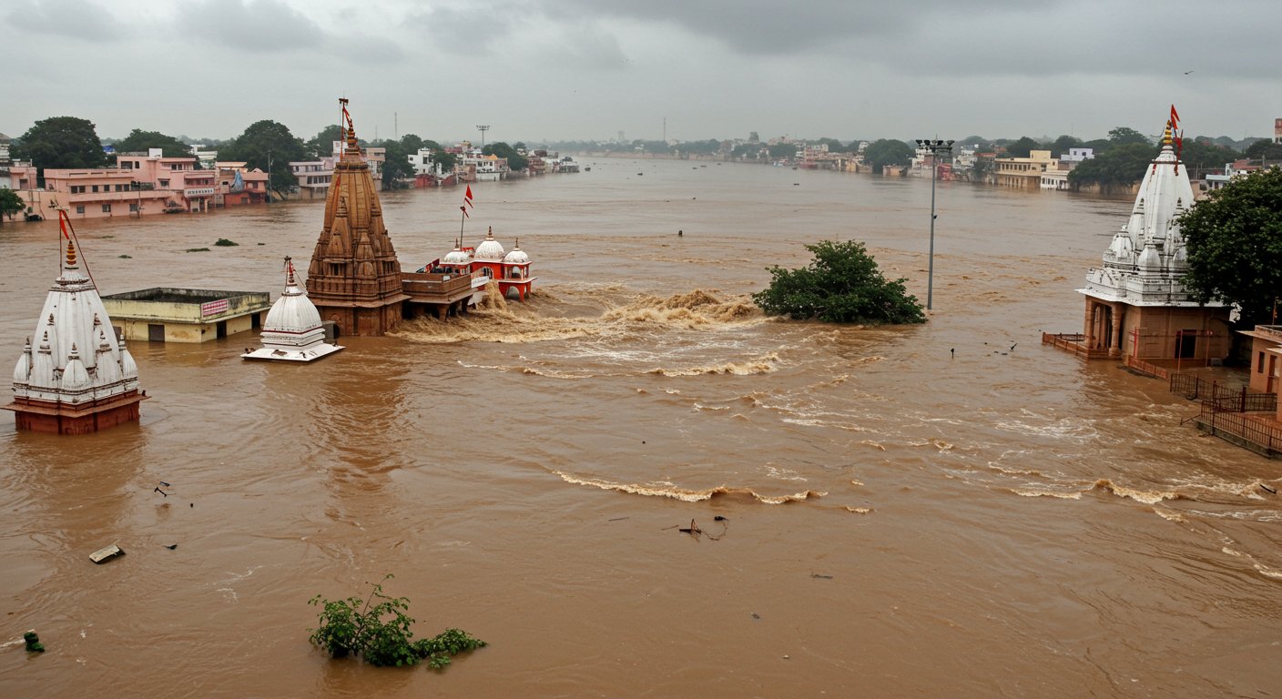 Ganga-Yamuna's Fury in Prayagraj: Sangam City Faces 2013-Like Flood Situation, Water Level Nears 86 Meters!