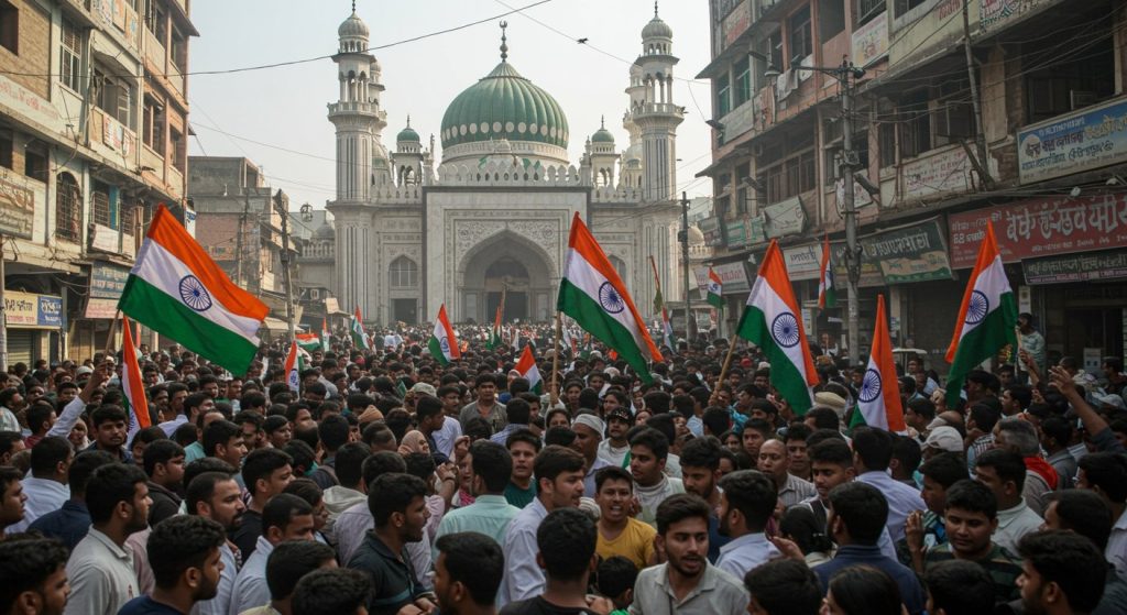 Major Ruckus During Tiranga Yatra in Prayagraj: Commotion Over Stopping DJ Near Mosque, Allegation of Flag Tearing, 11 Identified