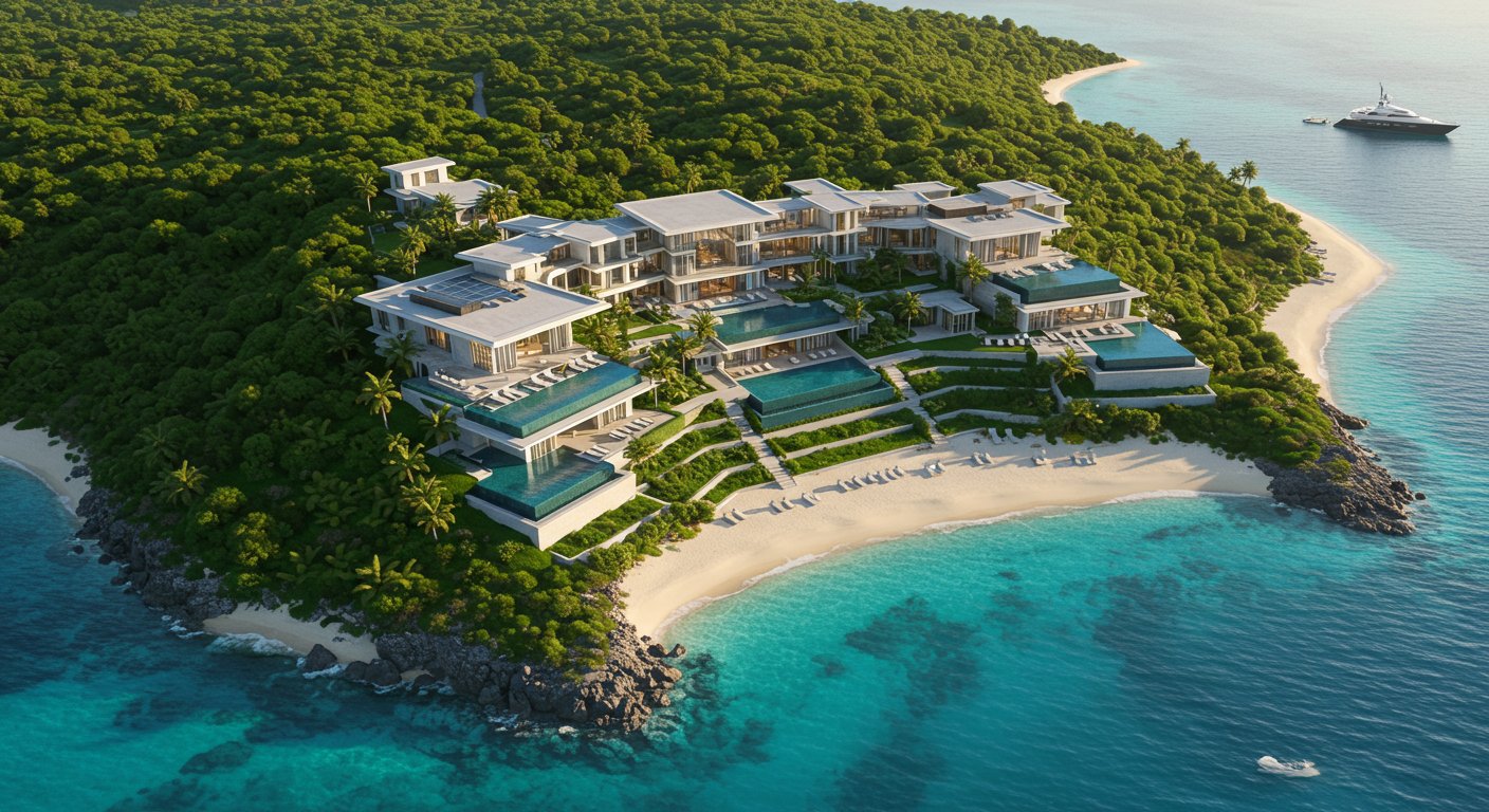 A billionaire's $8 billion property on an island: What's the full story?