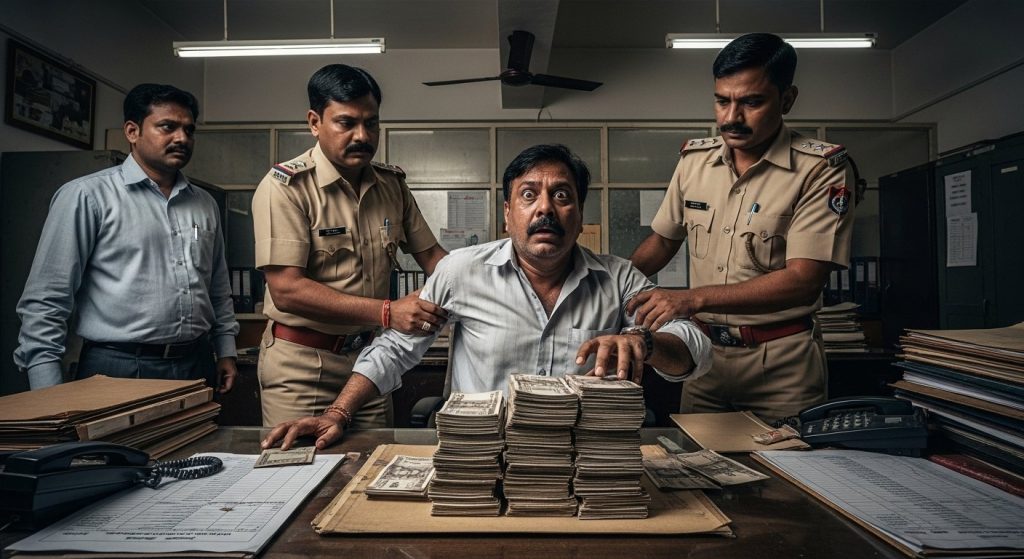 Public Works Department Junior Engineer Arrested Red-Handed Taking Bribe of 50,000 in Hapur