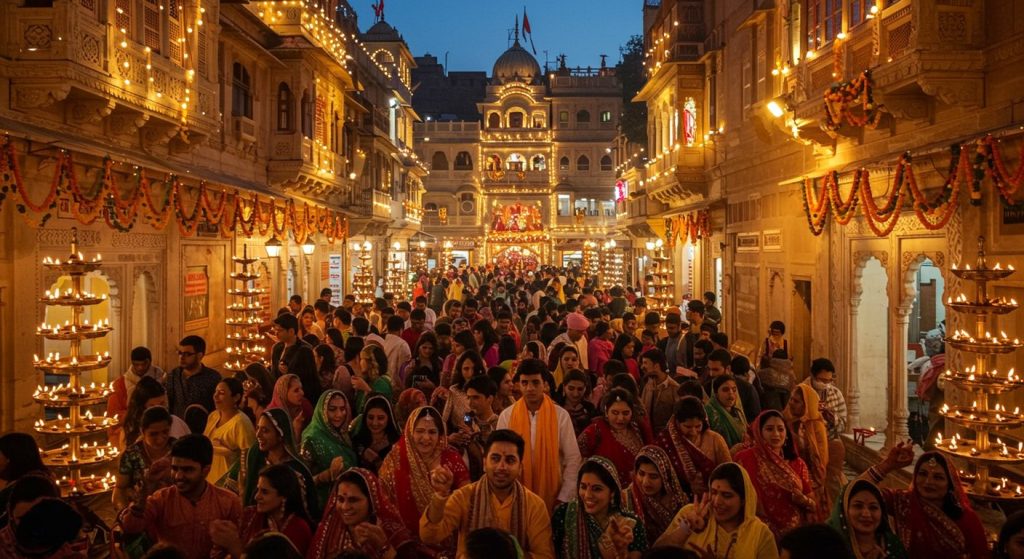 Radharani's Birthday Celebration in Barsana: Streets Immersed in Devotion and Joy, Celebratory Songs Resonate at Every Corner
