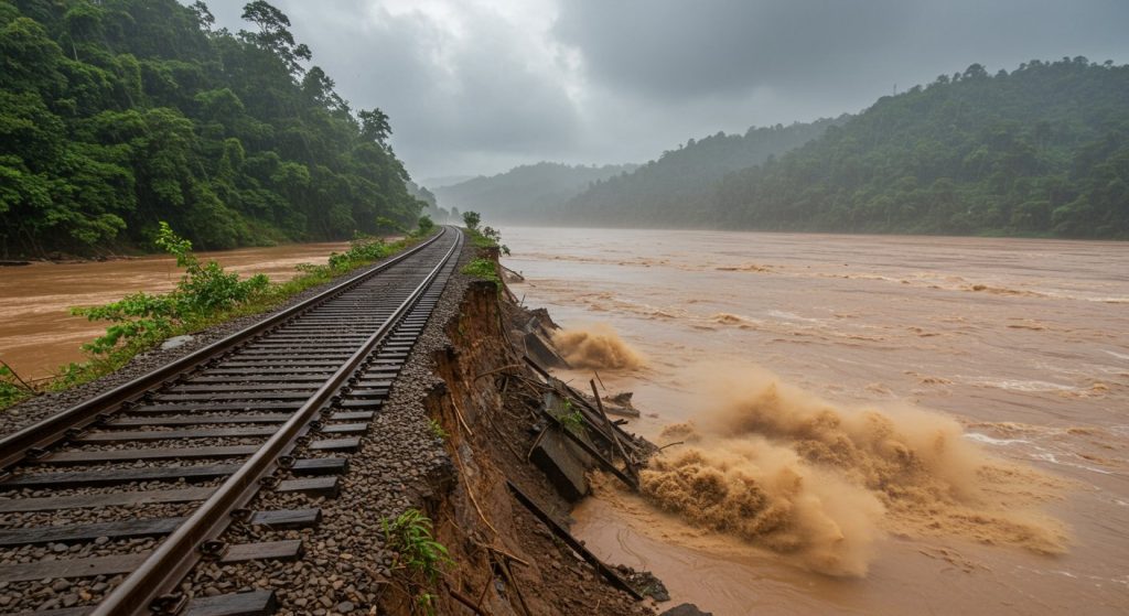 Railways cancelled 18 trains due to rain: Decision taken due to erosion in Chakki River, Pathankot-Kandori line affected.