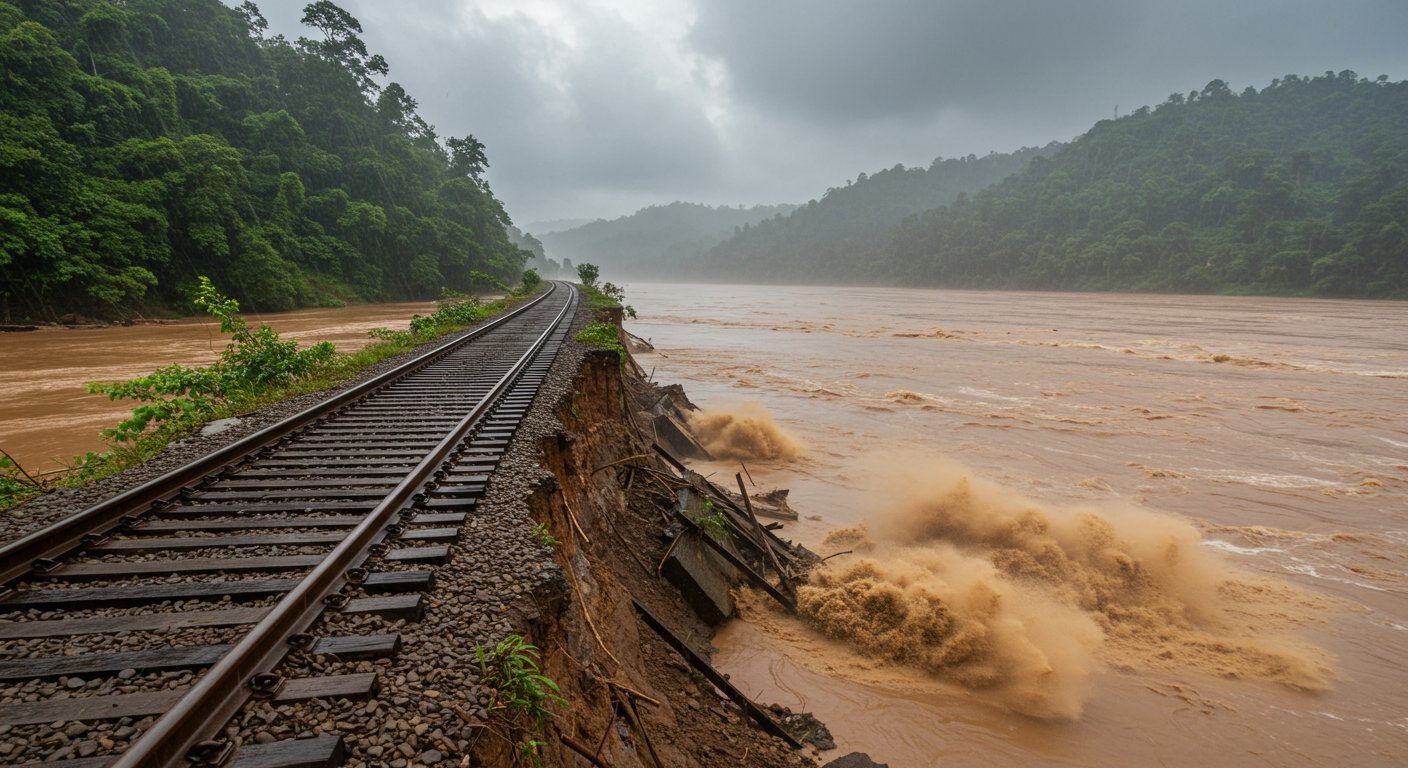 Railways cancelled 18 trains due to rain: Decision taken due to erosion in Chakki River, Pathankot-Kandori line affected.