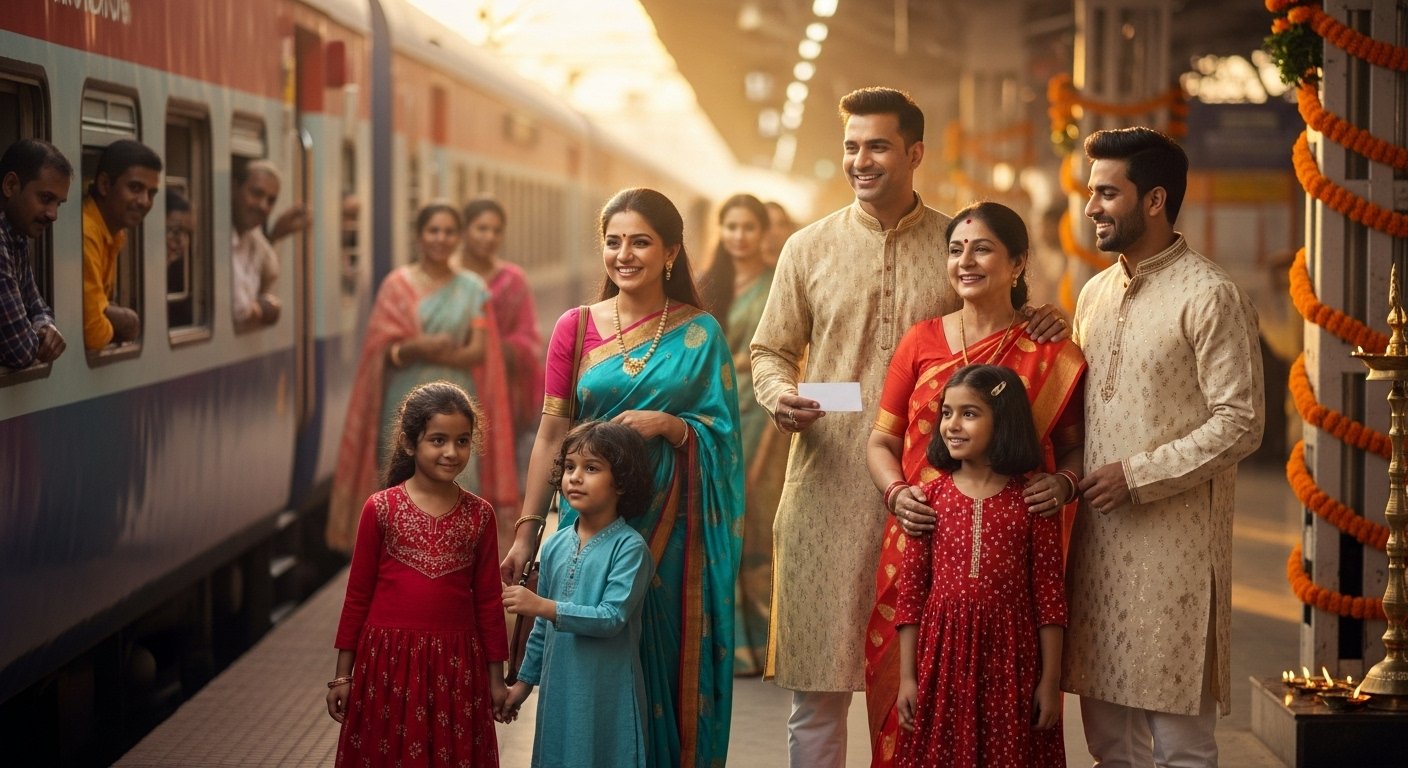 Railways' Festive Offer: 20% Discount on Round-Trip Tickets, Avail Until December 1
