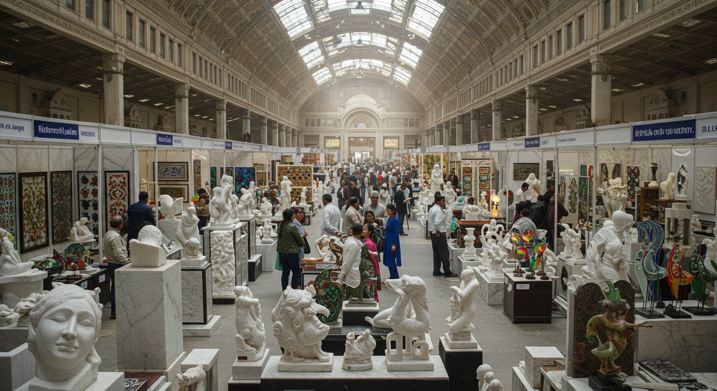 Major Relief for UP: Tariff Burden Lifted; Marble and Glass Fair Shines in Delhi!