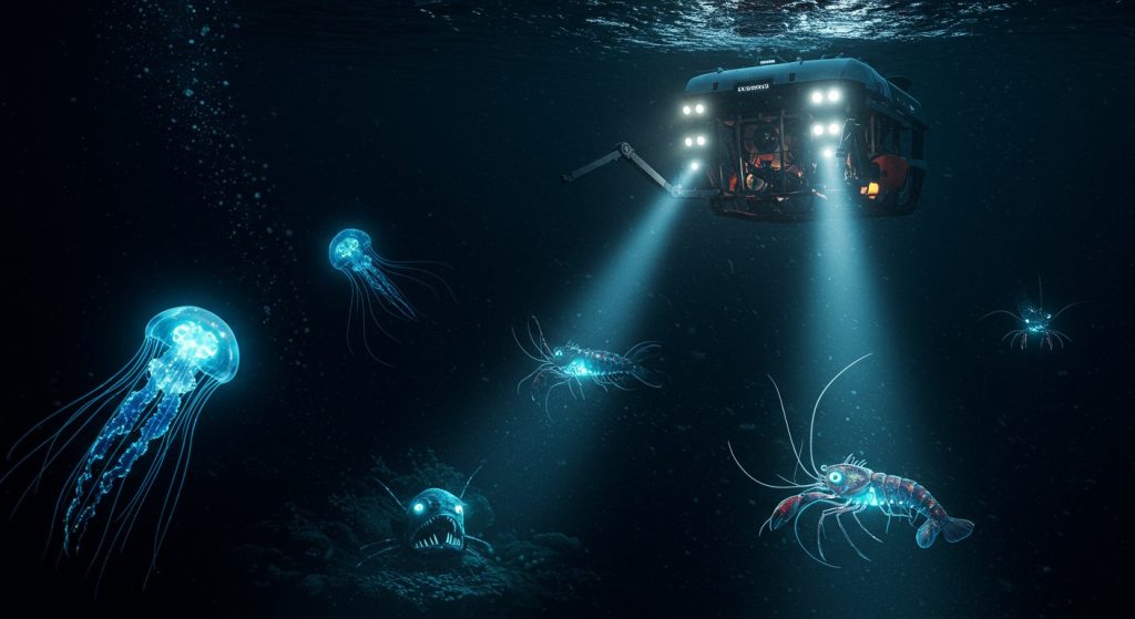 A World of Mysterious Creatures Seen 4 Kilometers Deep in the Ocean, Cameras Captured Astonishing Scenes!