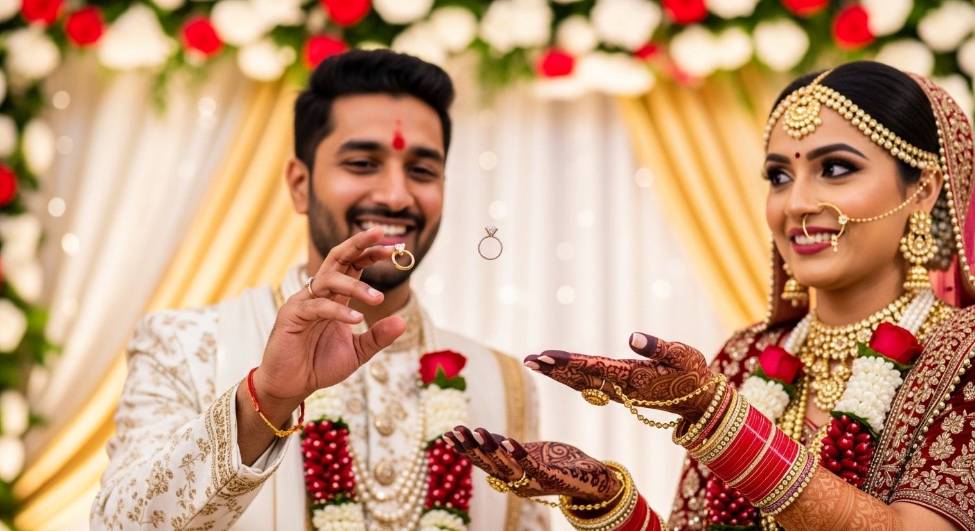 Viral Video: Bride Falls While Putting On Ring, Man Swiftly Rescues Her And Wins Everyone's Heart!