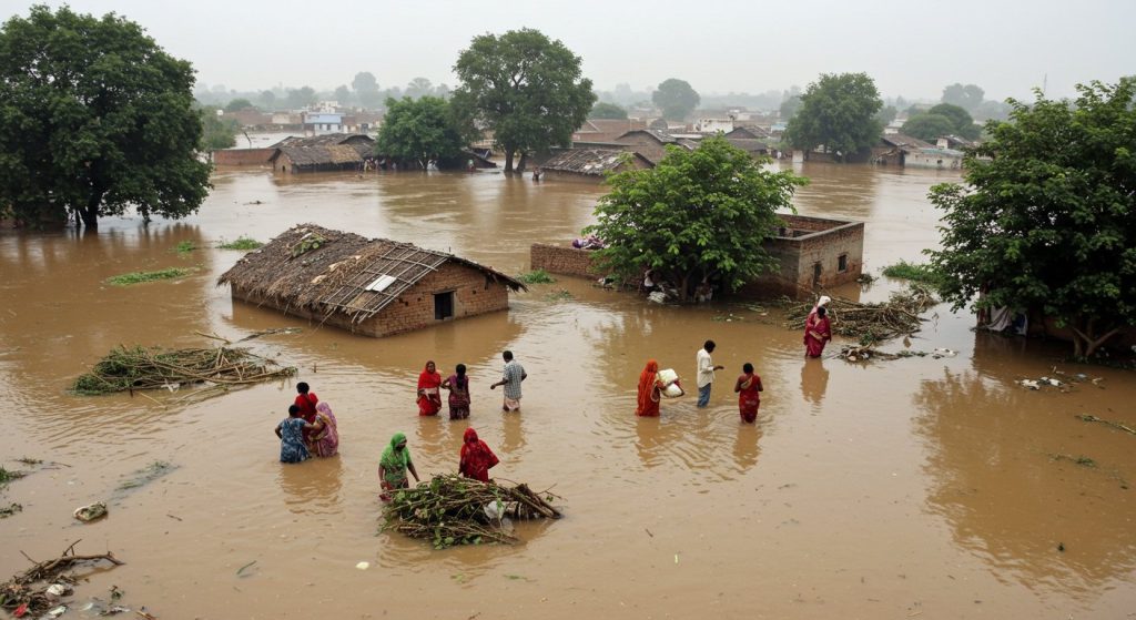 UP: Rivers Wreak Havoc in 6 Awadh Districts; Thousands of Villages Inundated; Floods Cause Havoc