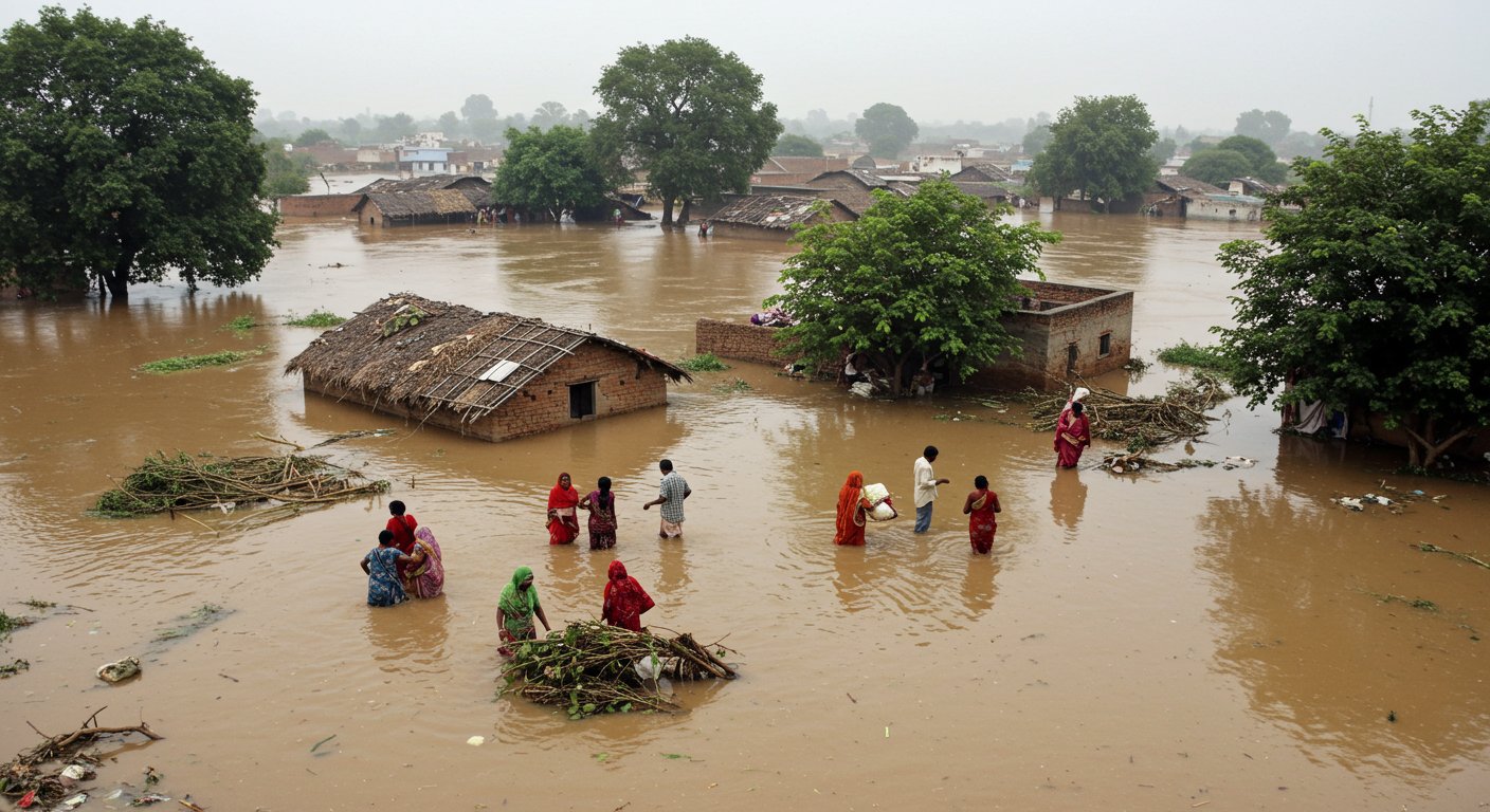 UP: Rivers Wreak Havoc in 6 Awadh Districts; Thousands of Villages Inundated; Floods Cause Havoc