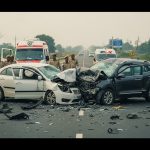 Horrific Road Accident in Varanasi: Constable Killed, 6 Including Police Post In-charge Injured in Head-on Collision of Two Cars