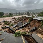 Roads Damaged by Landslide in Panchkula, Haryana: 17 Schools Closed Tomorrow; Elderly Missing at Maa Vaishno Devi; 46 Trains Canceled, 5 Short-Terminated