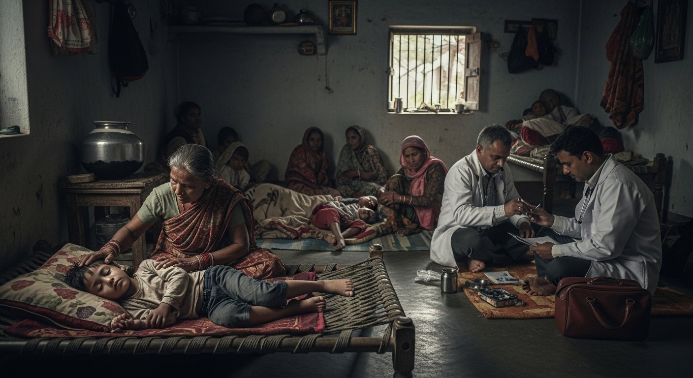 Fever Outbreak in Every House of Sambhal's Sirsi Village: 400 Ill, Children Critical, Private Doctors Sought for Treatment