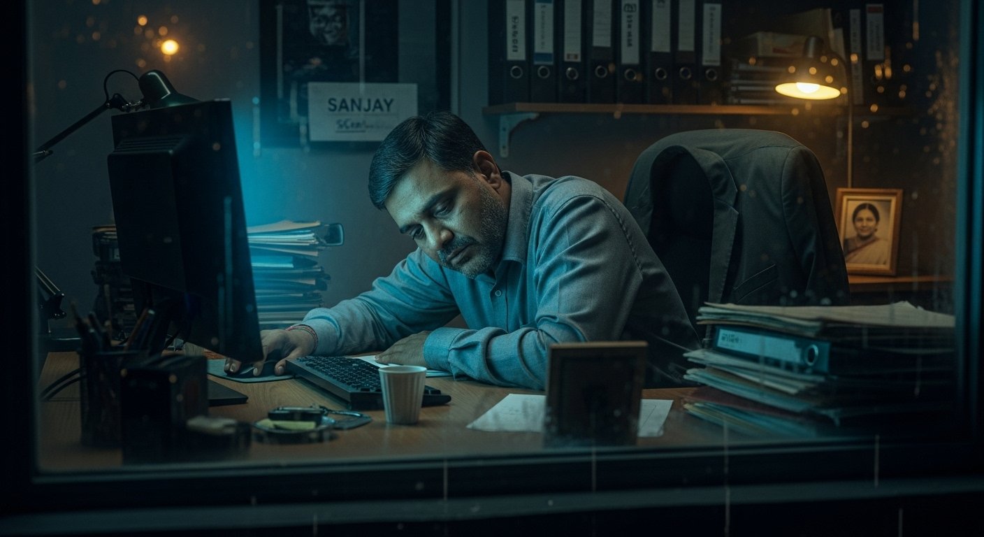 UP: Cheerful Sanjay's Untold Story: Nights Spent in Office After Fights With Wife; Neighbors Revealed Shocking Secrets