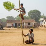 Boy climbs bamboo to fan his heat-stricken friend, video goes viral!