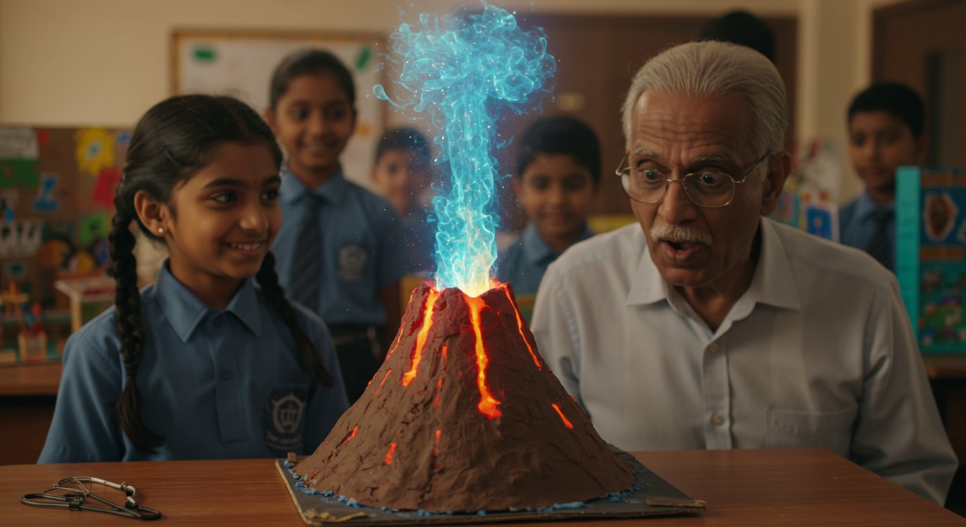 School Student Creates 'Talking' Volcano, Answer Leaves Even Scientists Stunned!