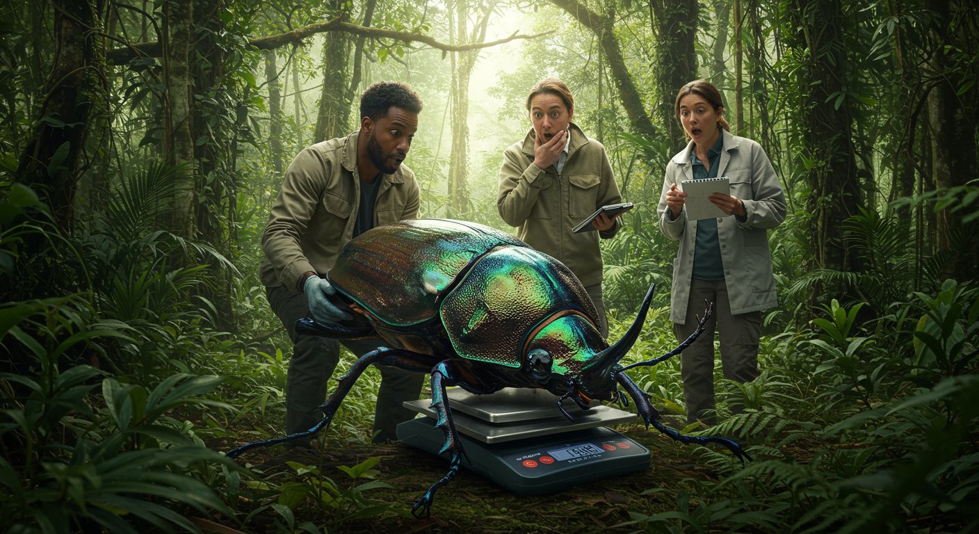 Scientists found a gigantic insect in the jungle; its weight left everyone stunned!