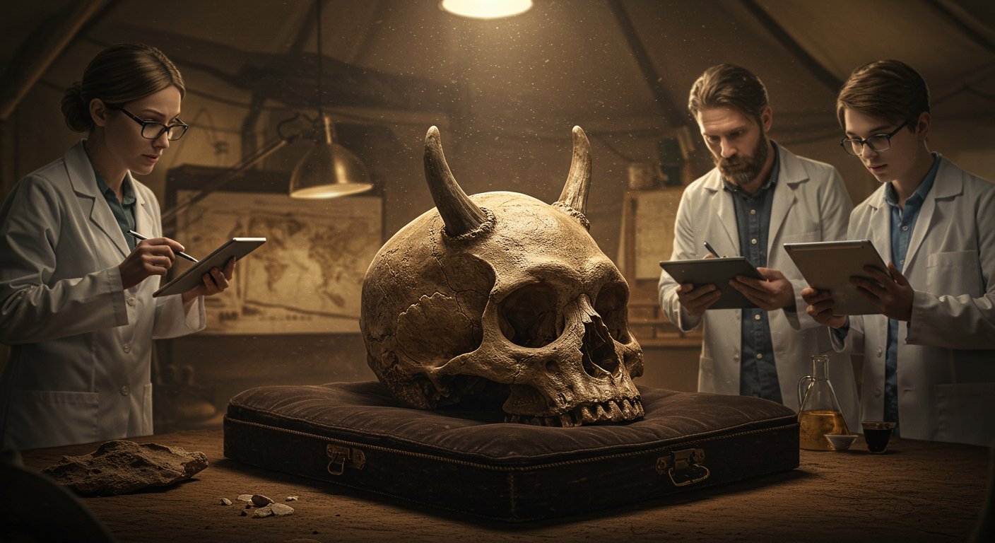 Scientists Discover Amazing Horned Human Skull, Deepening Many Mysteries of Human History!