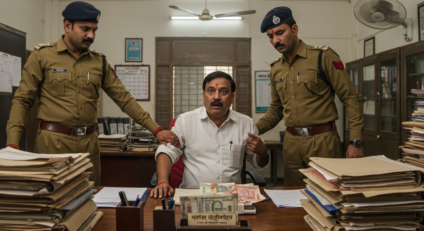 UP: Corrupt SDM Court Clerk Caught Red-Handed Taking Rs 18,000 Bribe
