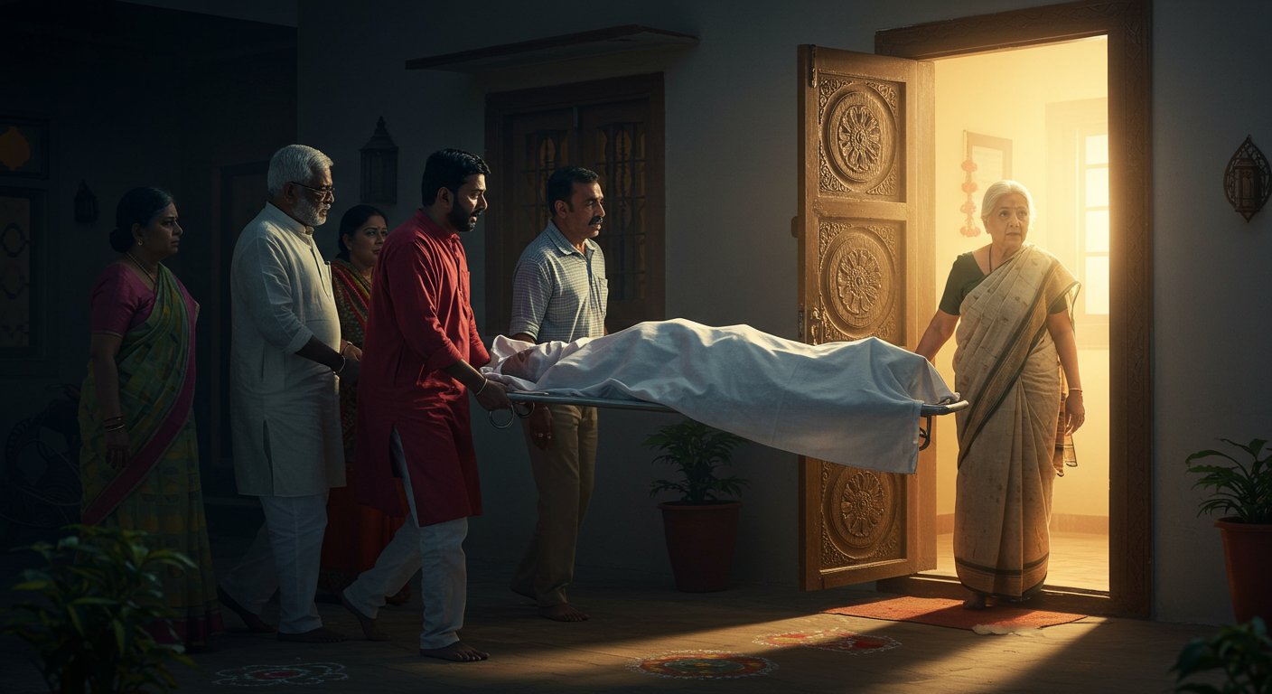Body brought home after post-mortem, family stunned to see mother alive at the door!