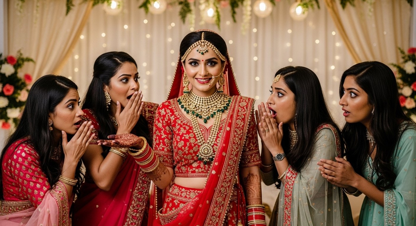Friends were shocked by the bride's cunning; she demanded 40,000 rupees from everyone for clothes!