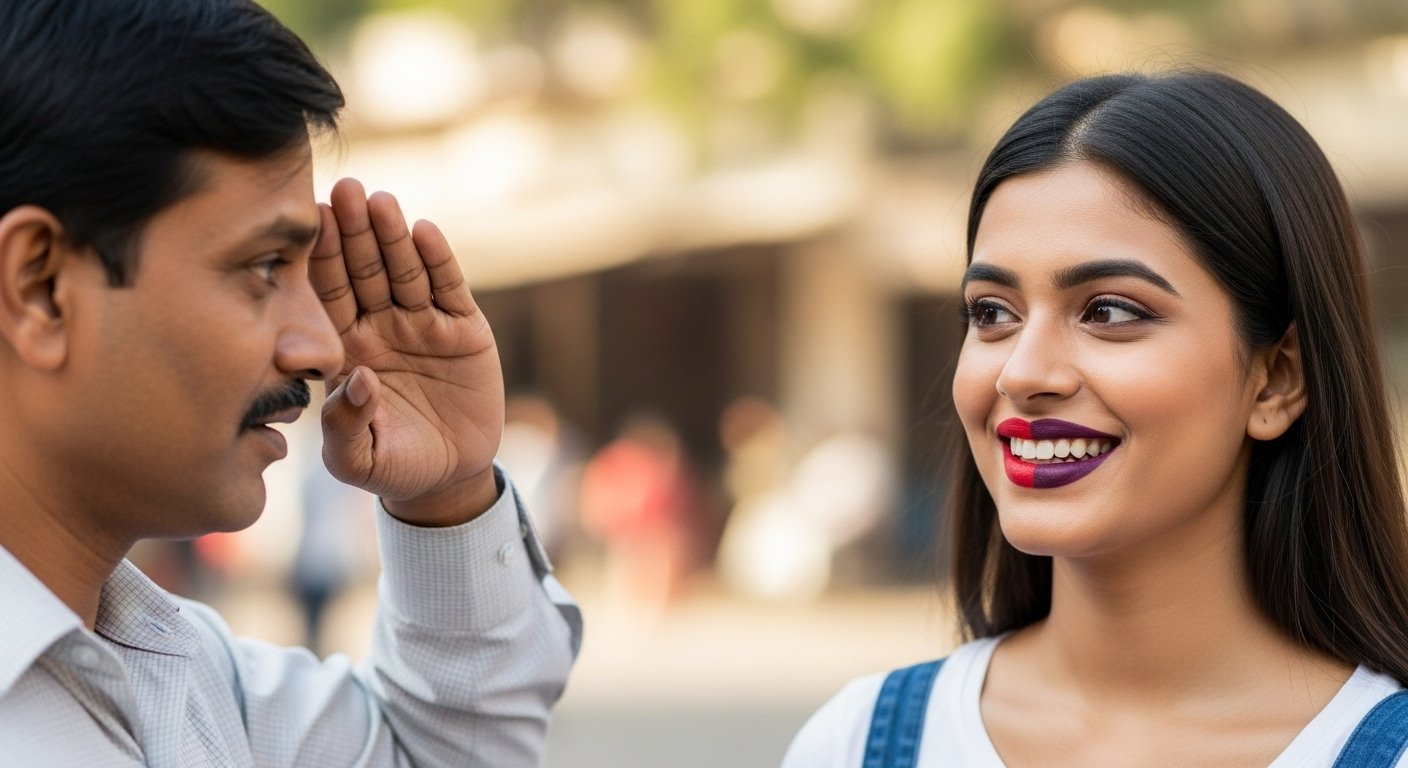Disapproval over Lip Color, Then a Smile Won Hearts! Man Salutes.