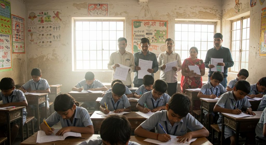 UP: Sessional Exams Begin in Government Schools Today; Teachers Angered by BLO Duty
