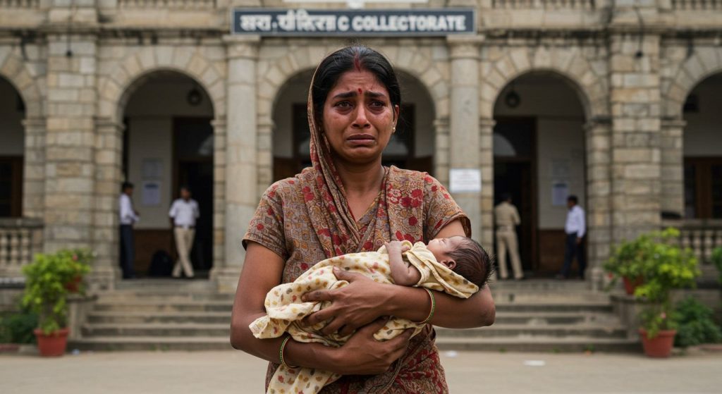 Shahjahanpur: Humanity Disgraced; Mother Carrying Infant's Body Accuses Constable of Pushing Child to Death