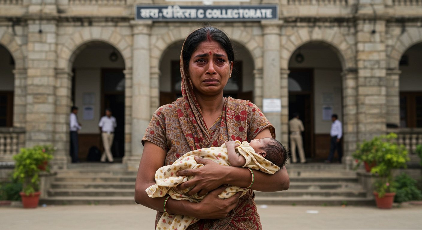 Shahjahanpur: Humanity Disgraced; Mother Carrying Infant's Body Accuses Constable of Pushing Child to Death