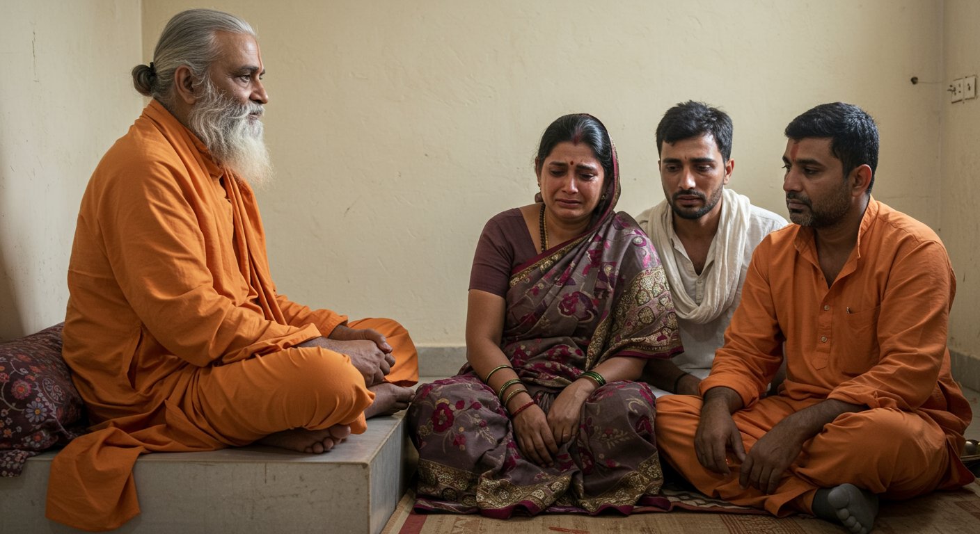 UP: Shubham Dwivedi's family members met Saint Premanand, the Maharaj said- "The separation from a son is the greatest sorrow in the world."