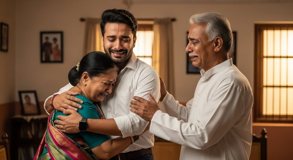 UP's astronaut Shubhanshu returned home after a year and a half, became emotional upon meeting his parents: See heartwarming pictures.
