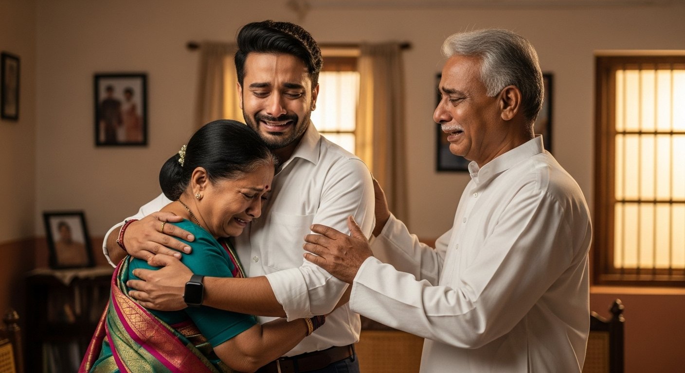 UP's astronaut Shubhanshu returned home after a year and a half, became emotional upon meeting his parents: See heartwarming pictures.