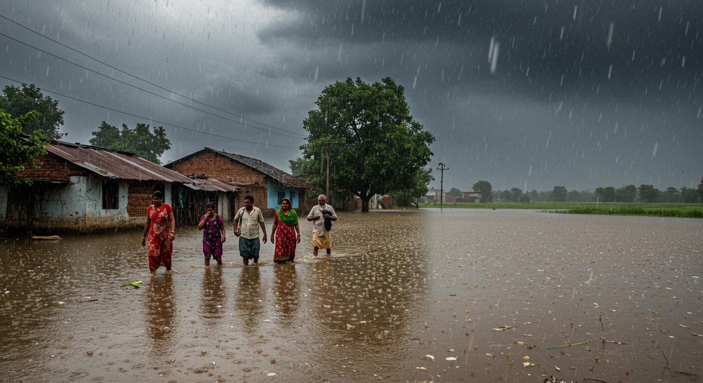 Signs of Monsoon Receding in UP, Heavy Rain Alert Issued for 6 Districts Today; Worry Mounts in Flood-Hit Areas