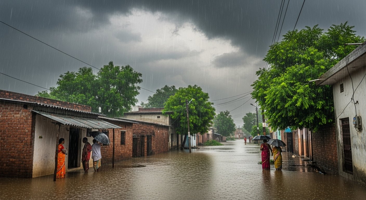 UP: Amidst floods and rain, monsoon shows signs of receding; heavy rainfall alert issued for 6 districts tomorrow!