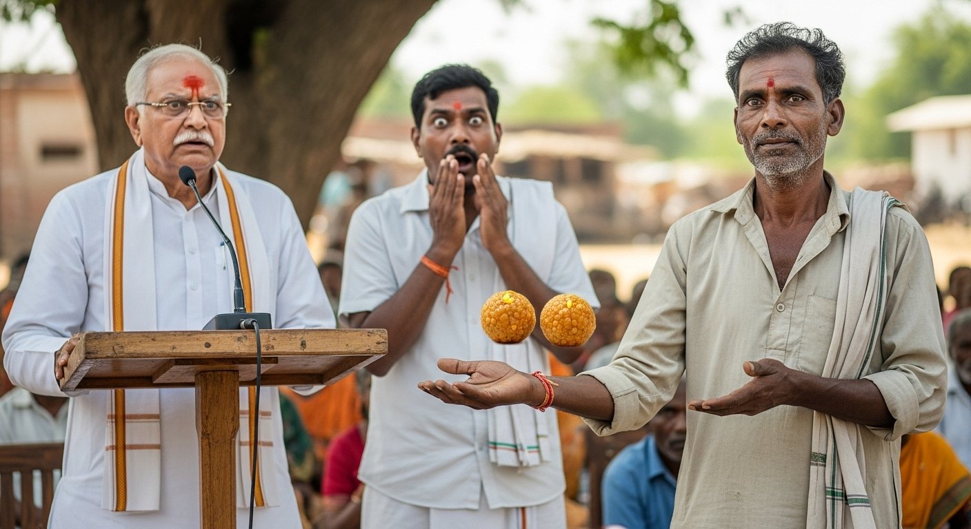 Unique Incident: Two Laddus Requested From CM, Sarpanch Left Astonished!