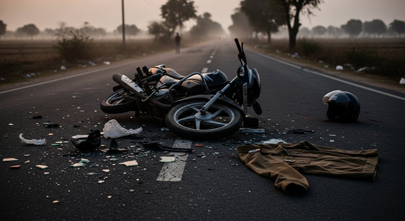 सीतापुर में ड्यूटी से लौट रहे सिपाही की सड़क हादसे में दुखद मौत, विभाग में शोक की लहर