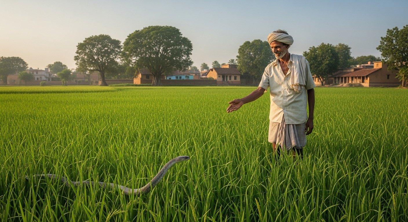 This Snake Is Farmers' True Friend! It Won't Bite Or Scare, Here's How It Protects Crops