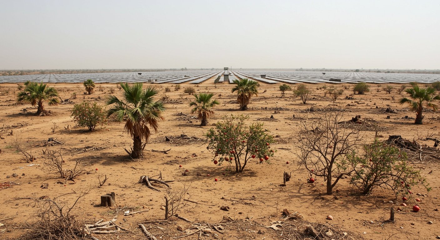 Solar Plants Cast a Dark Shadow in Rajasthan: 5-Degree Temperature Rise, Lakhs of Trees Felled, Ecosystem Ruined, Date-Pomegranate Production Down by 75%