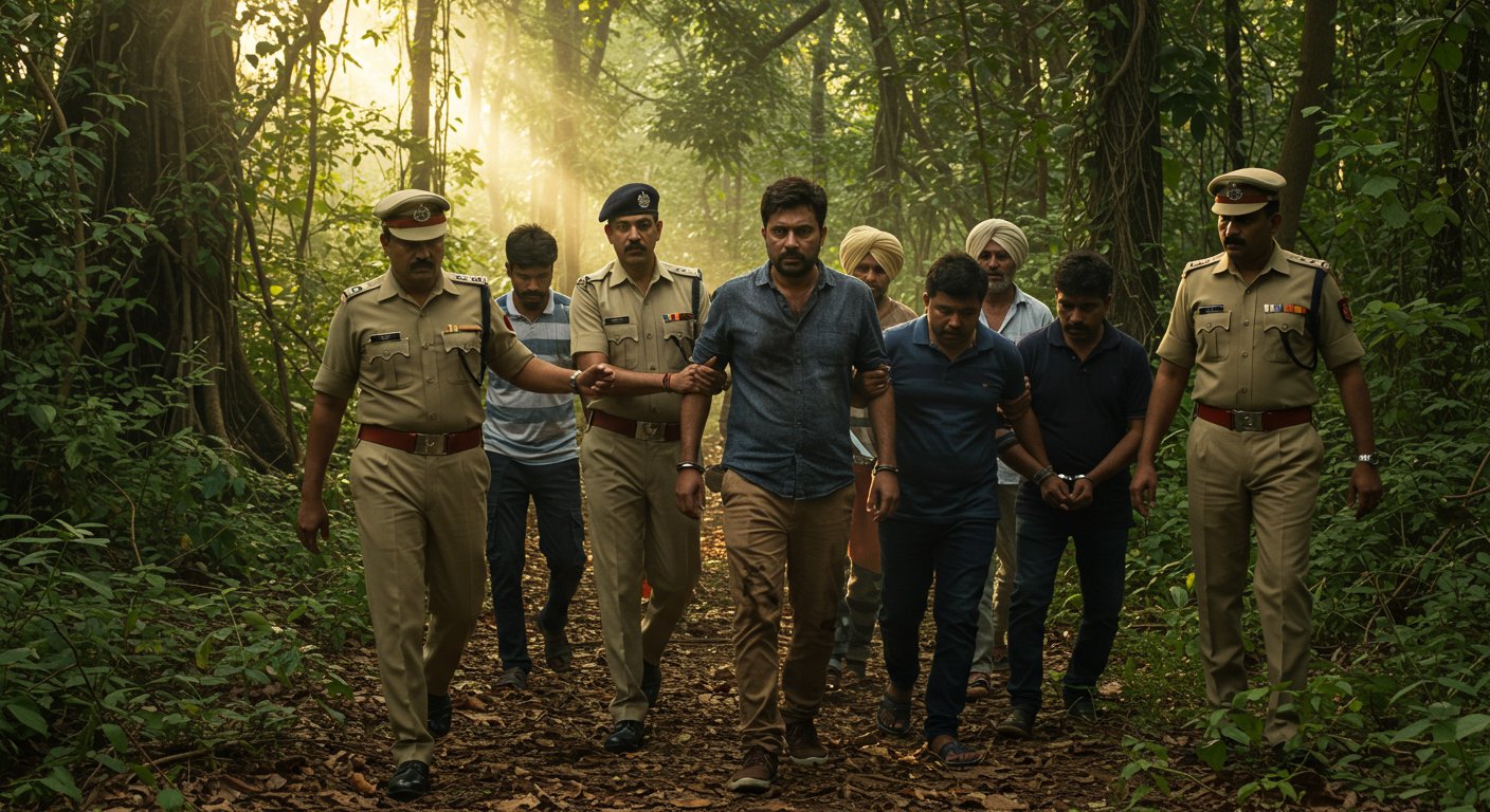 Policeman's Dark 'Deed' in Forest: Cop Suspended 6 Months Ago Arrested With 6 Others