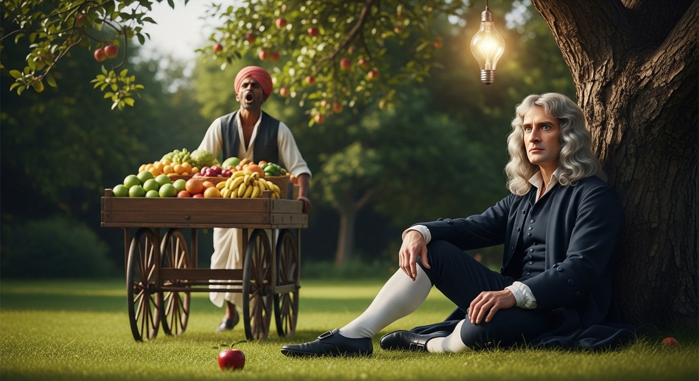 Did Newton Get the Idea of Gravity From a Street Vendor's Voice? This Story Went Viral!