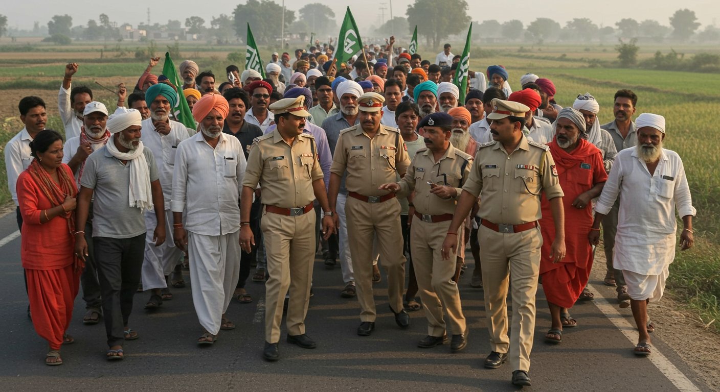 Sonbhadra Fertilizer Crisis: Angry Farmers Accuse Sub-Inspector of Assault, Block Highway
