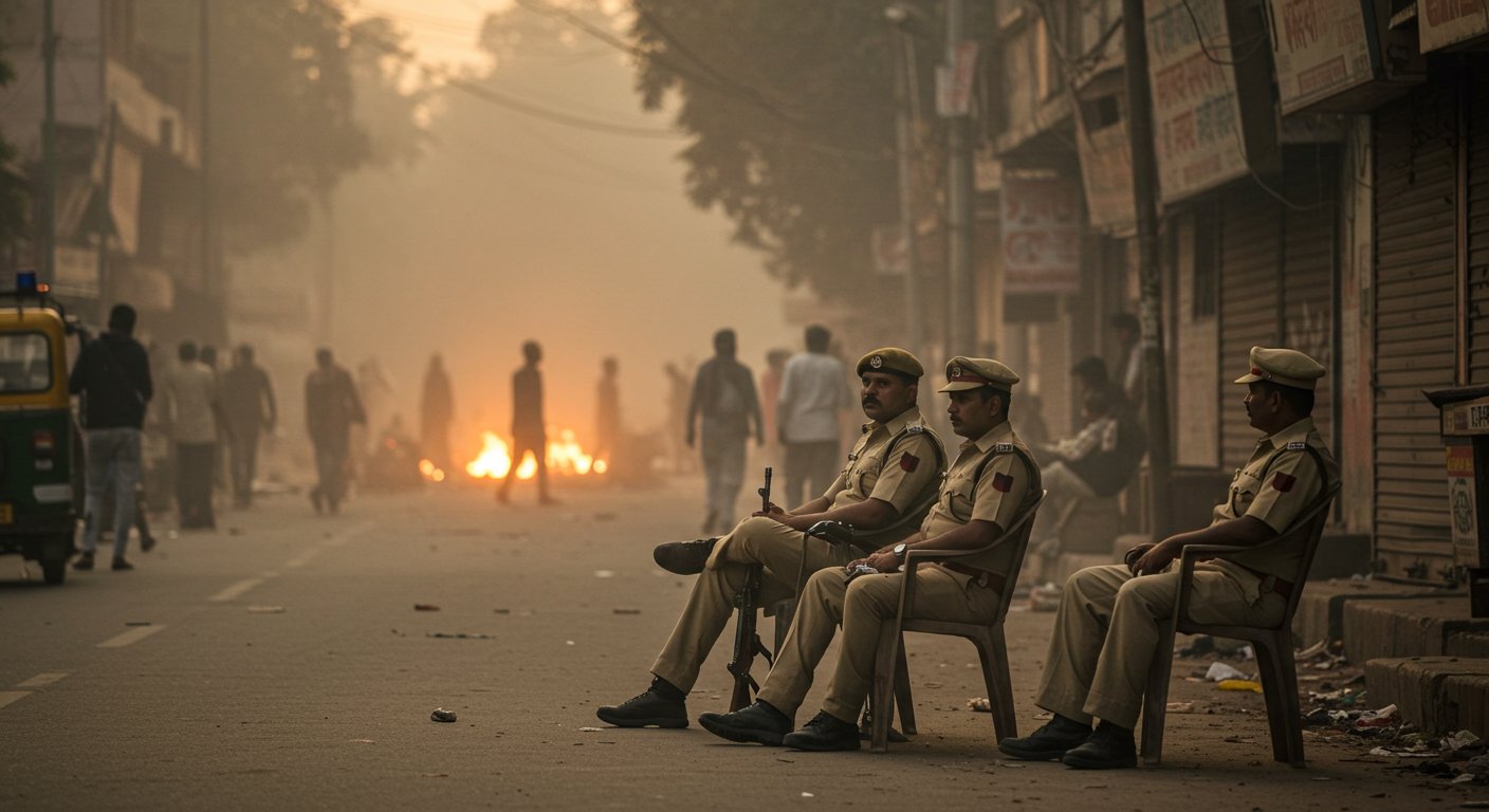 Smoldering Spark in UP: No Search, No Arrest, Police Just Sitting with Chairs, Officers Silent!