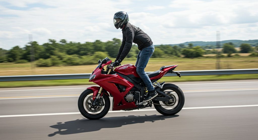 Viral video of riding a bike at 270 km/h while standing: Deadly stunt or extreme negligence?