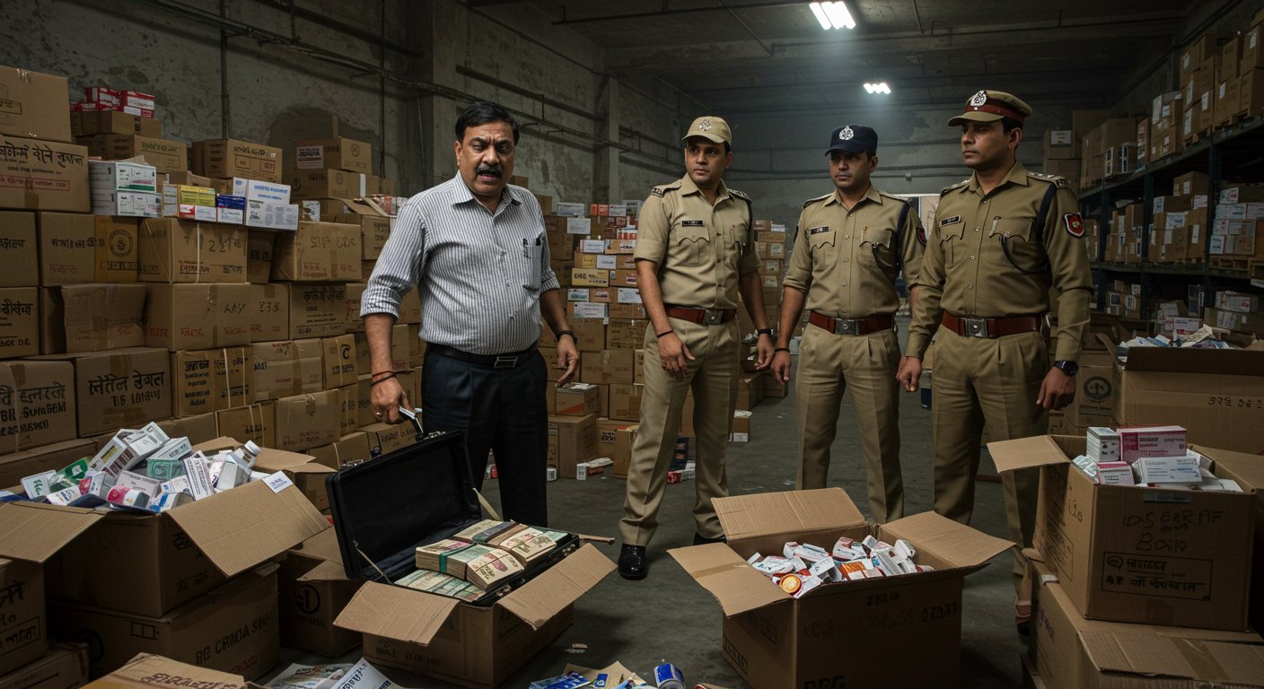 UP: Major action by STF and Drug Department; Counterfeit drugs worth ₹2.5 crore seized, businessman gave bag full of cash as bribe