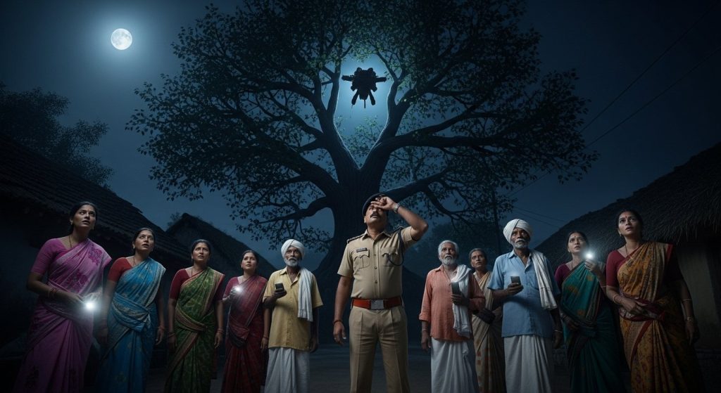 Sultanpur: 'Drone' Shadow Seen on Tree at Night! Villagers in Panic; When Police Revealed the Truth, It Left Them Astounded.