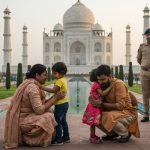Three-year-old girl lost in Taj Mahal, family reunited due to police vigilance!