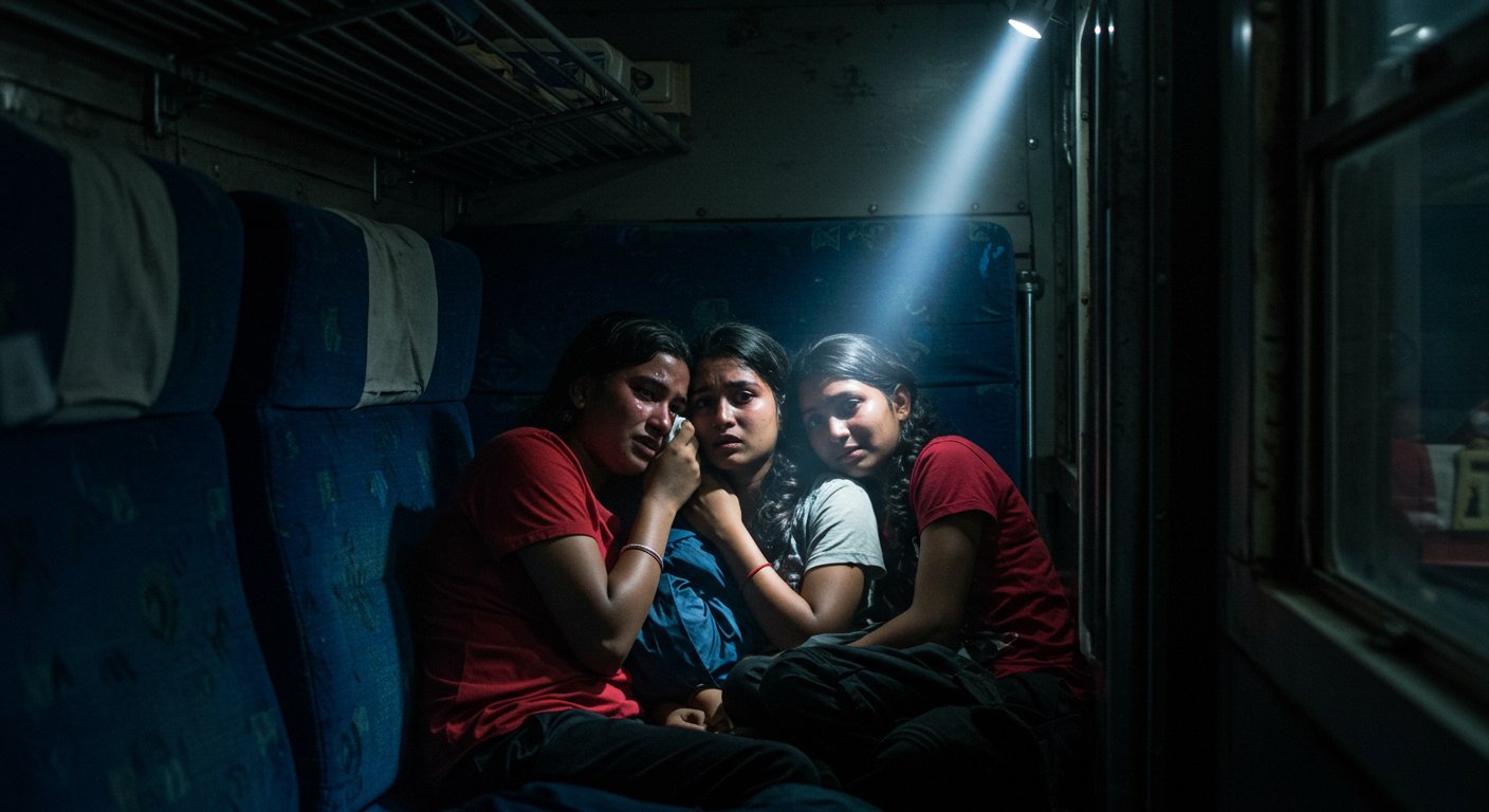 Sensation in UP: 3 Captive Minor Girls Found in AC Coach; Human Trafficking Racket Suspected