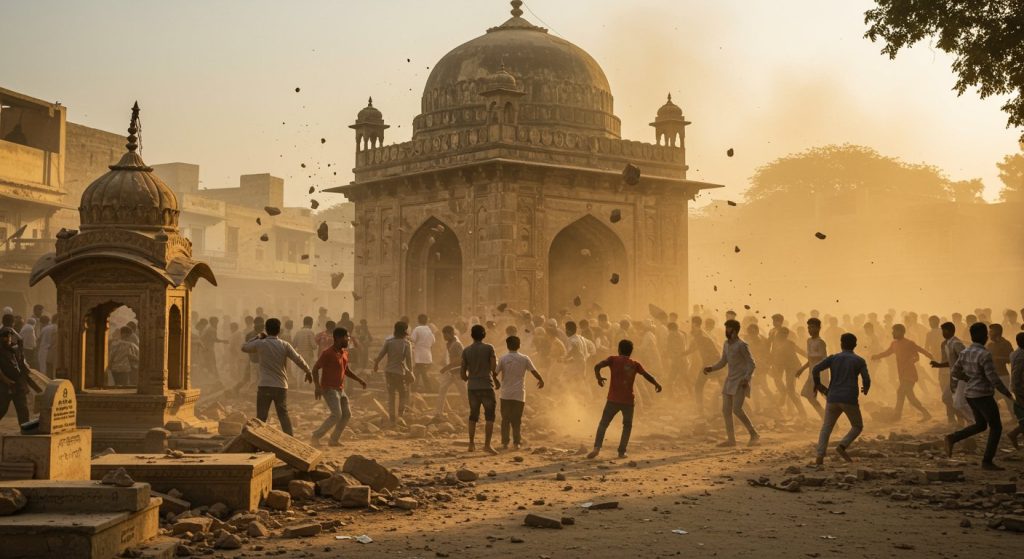 Claim of calling a tomb a temple, uproar and stone-pelting in Uttar Pradesh: Know the full controversy