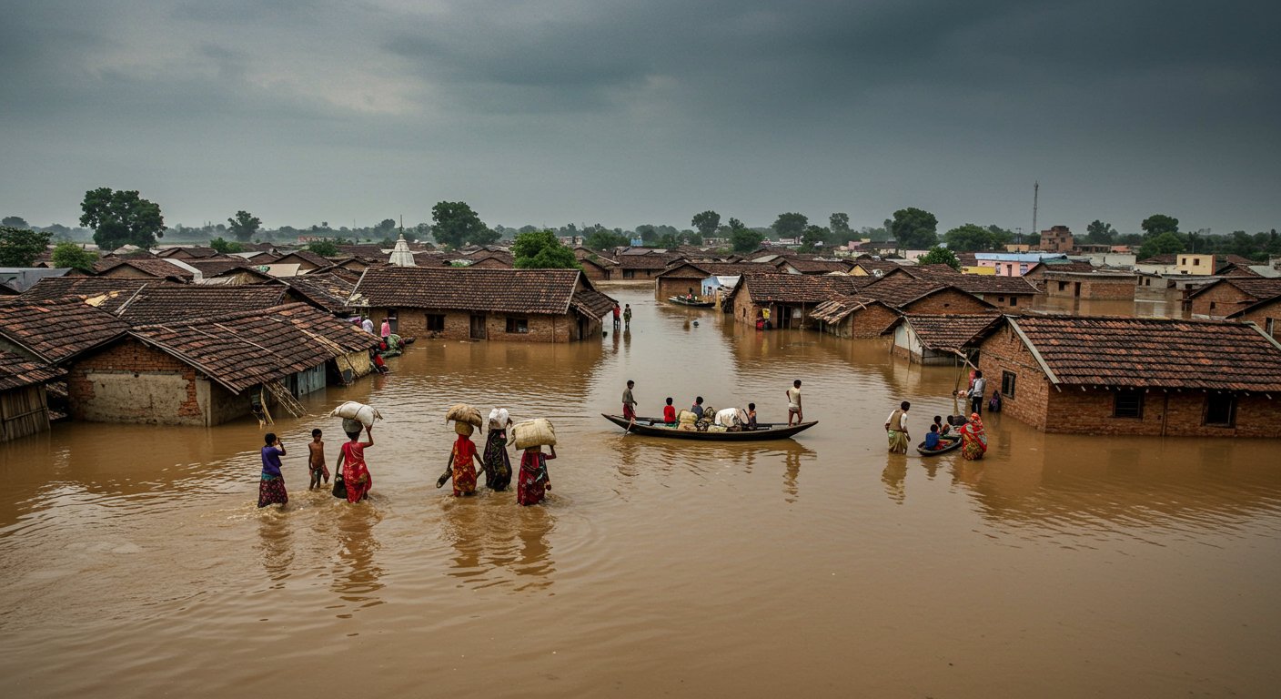 Flood Havoc in Uttar Pradesh: Over 500 Villages in Purvanchal Submerged, 3 Dead; Schools Closed in Varanasi