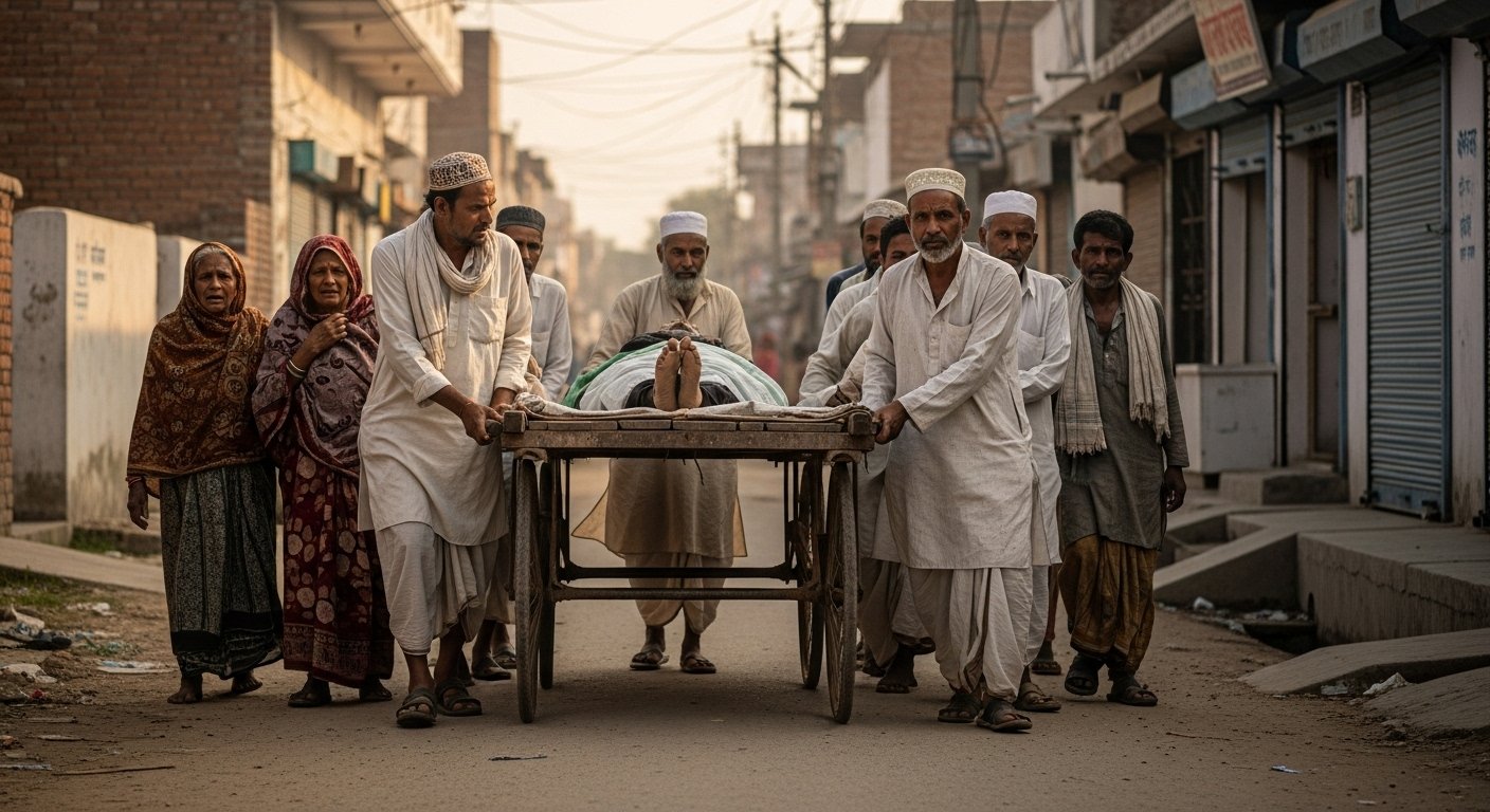 An Example of Humanity in UP: No Money for Funeral, Body Lay at Home for 3 Days, Then Muslim Brothers Fulfilled Their Duty.
